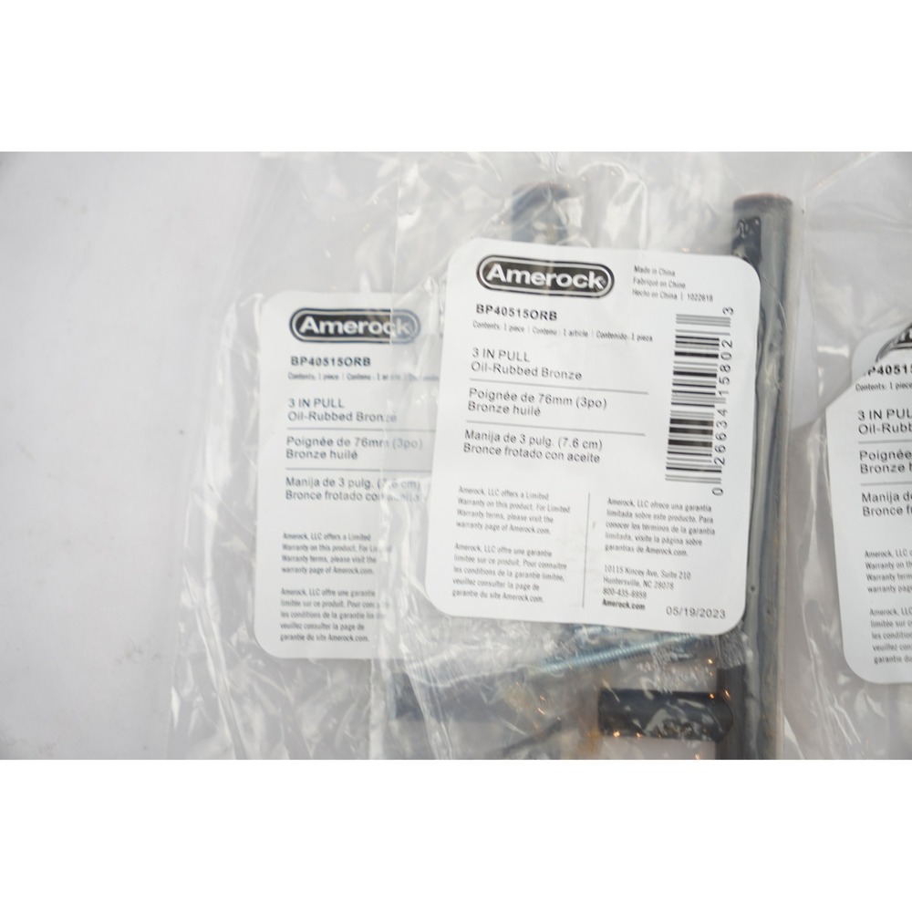 (Lot of 5) Amerock BP40515ORB 3" (76mm) Bar Cabinet Pull Oil Rubbed Bronze - Picture 2 of 4